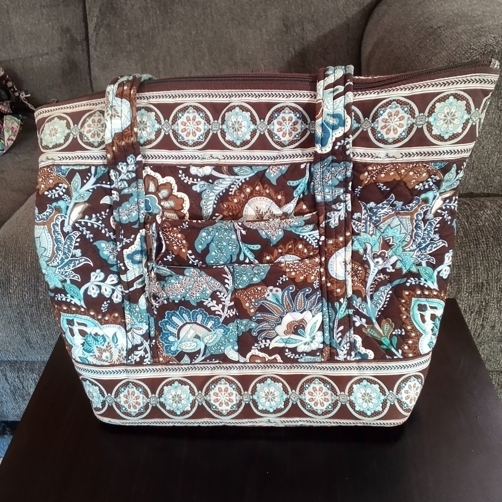 Floral Quilted Tote Bag